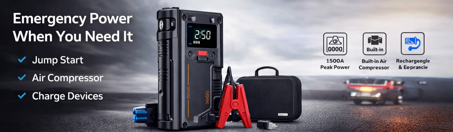 VoltRescue Pro™ – Emergency Car Power Kit